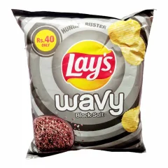 Lays Wavy Black Salt Rs40