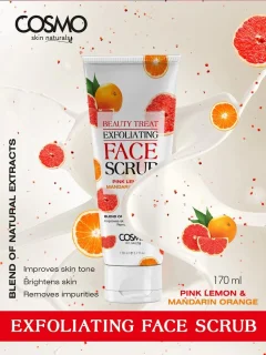 Cosmo Pink Lemon Exfoliating Face Scrub 170ML