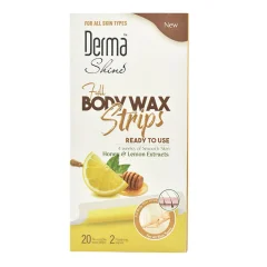 Derma Shine Body Wax Strips Honey