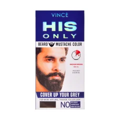 Vince Beard&mustache Color Medium Brown 04