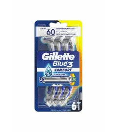 Gillette Blue 3 Card 6PC