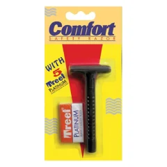 Comfort Safety Razor With 5 Treet Platinum Blades
