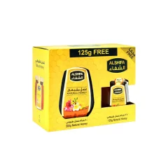 Al Shfa Natural Honey With 125G Free Pack