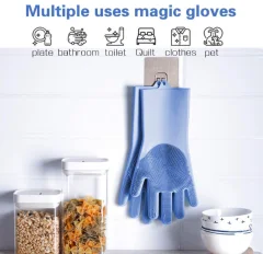 Plastic Gloves With Brush