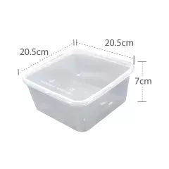 PLASTIC BOX 2000ML 5PCS