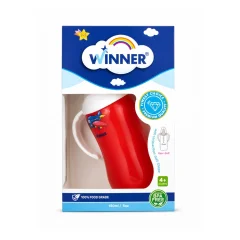 WINNER FEEDING BOTTLE HANDLE MEDIUM CLR 150ML