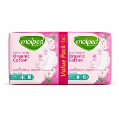 Molpad Organic Cotton Long 18PADS